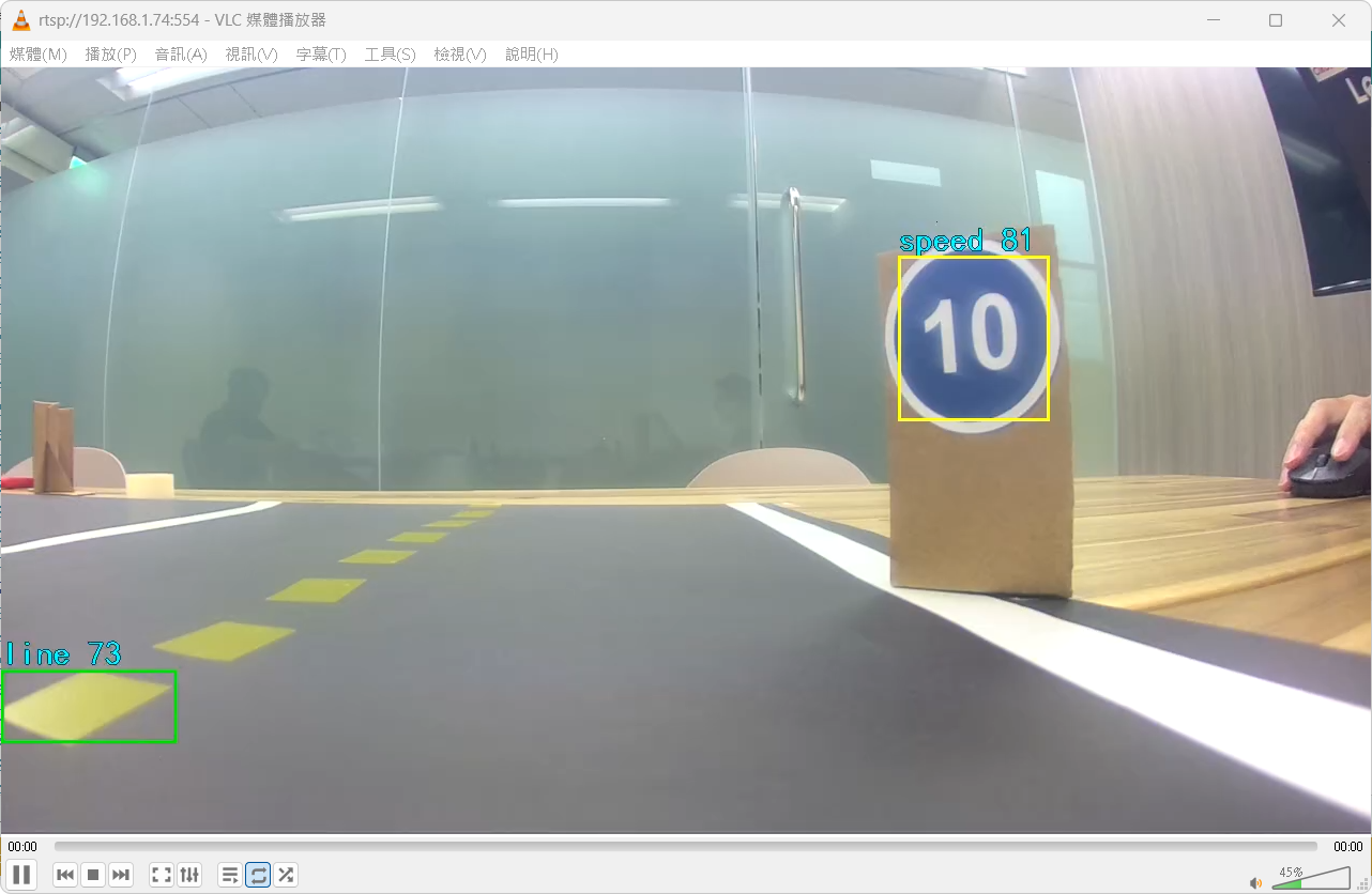 記得打開VLC 實時觀看辨識狀況。